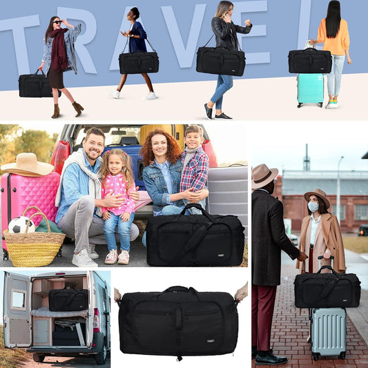 65L Duffle Bag Foldable Travel Duffel Bags for Men Women Travel Bag