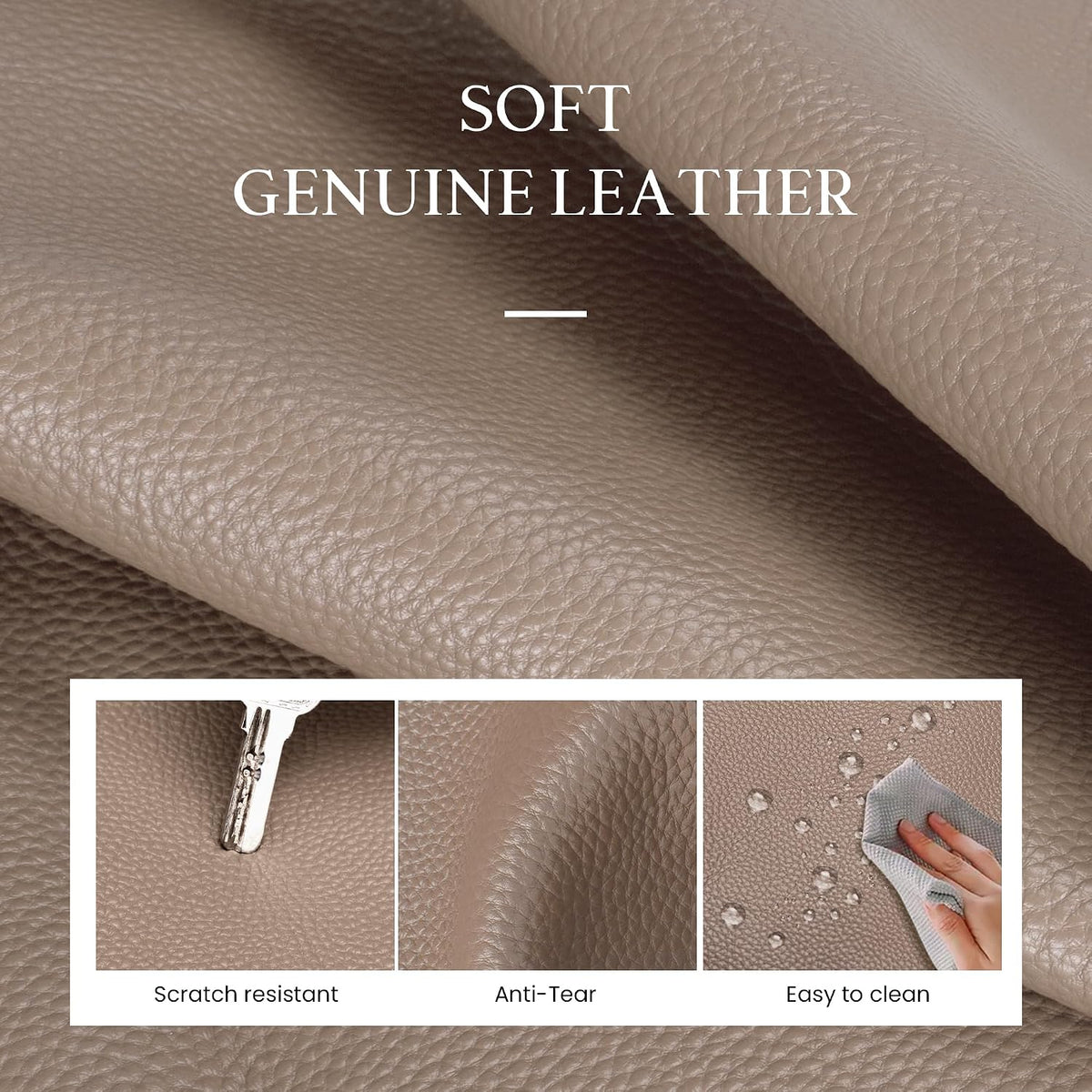 Genuine Leather Work Tote Bag for Women with 15" Compartment
