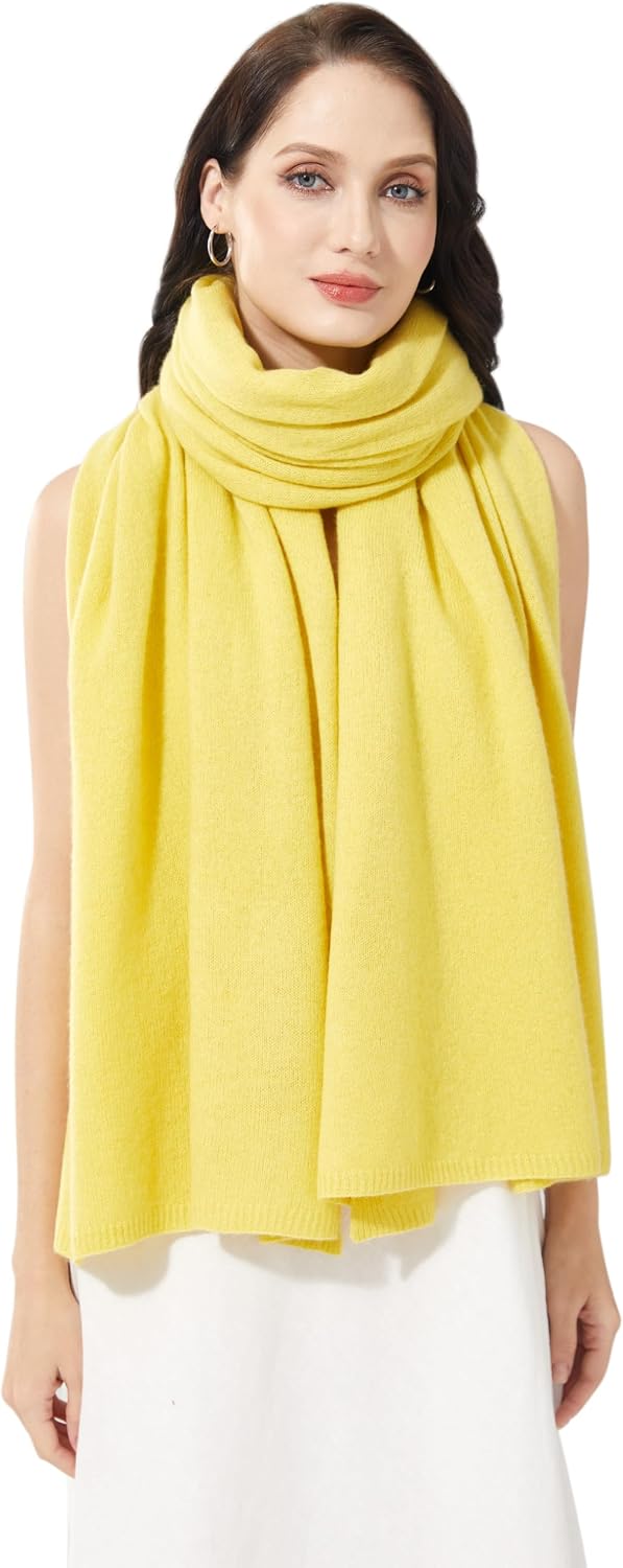Soft Cashmere Blend Wrap Chic Scarf Stole for Women Wayfarer Travel Extra Large 87"x28" - Colors B