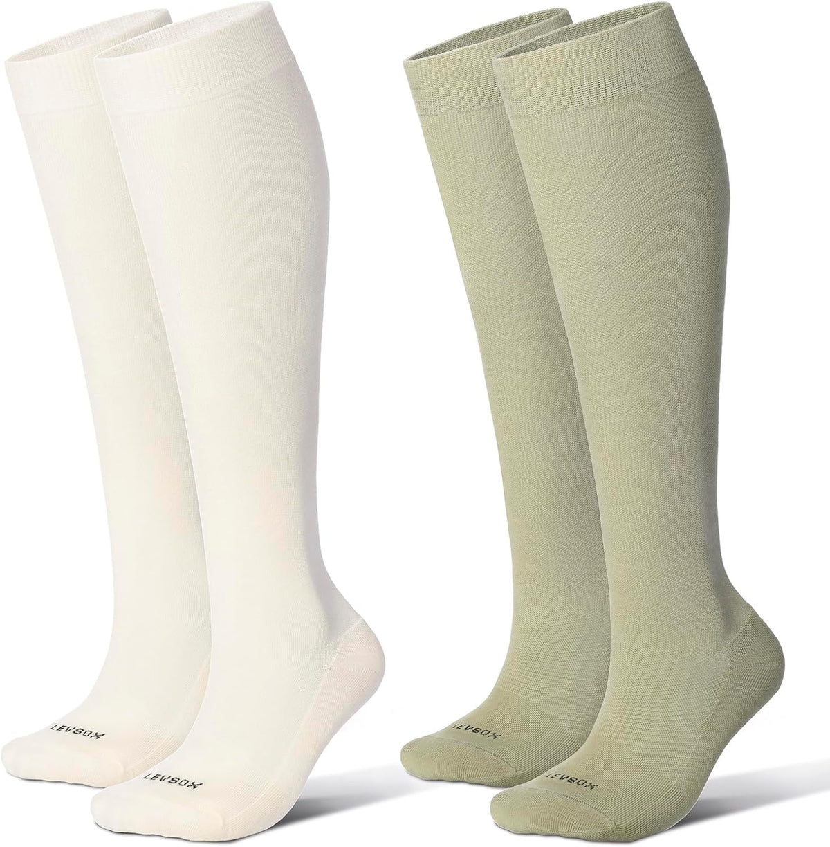 Cotton Compression Socks for Women&Men 20-30mmHg Knee High Cute Support Sock for Nurses Pregnancy Travel