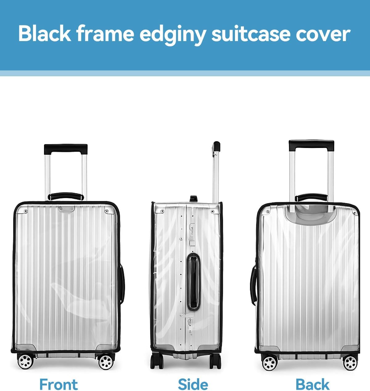 Clear PVC Suitcase Cover Protectors 24 Inch Suitcase Covers
