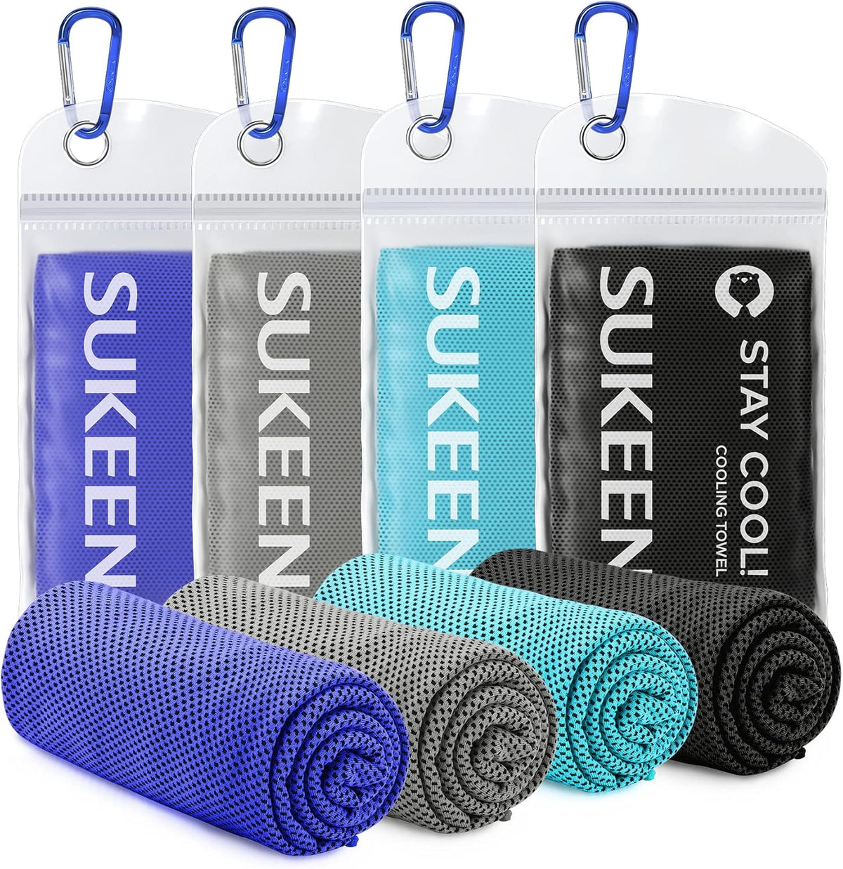 Cooling Towels for Neck and Face (40"x12"), Cooling Wraps for Sports