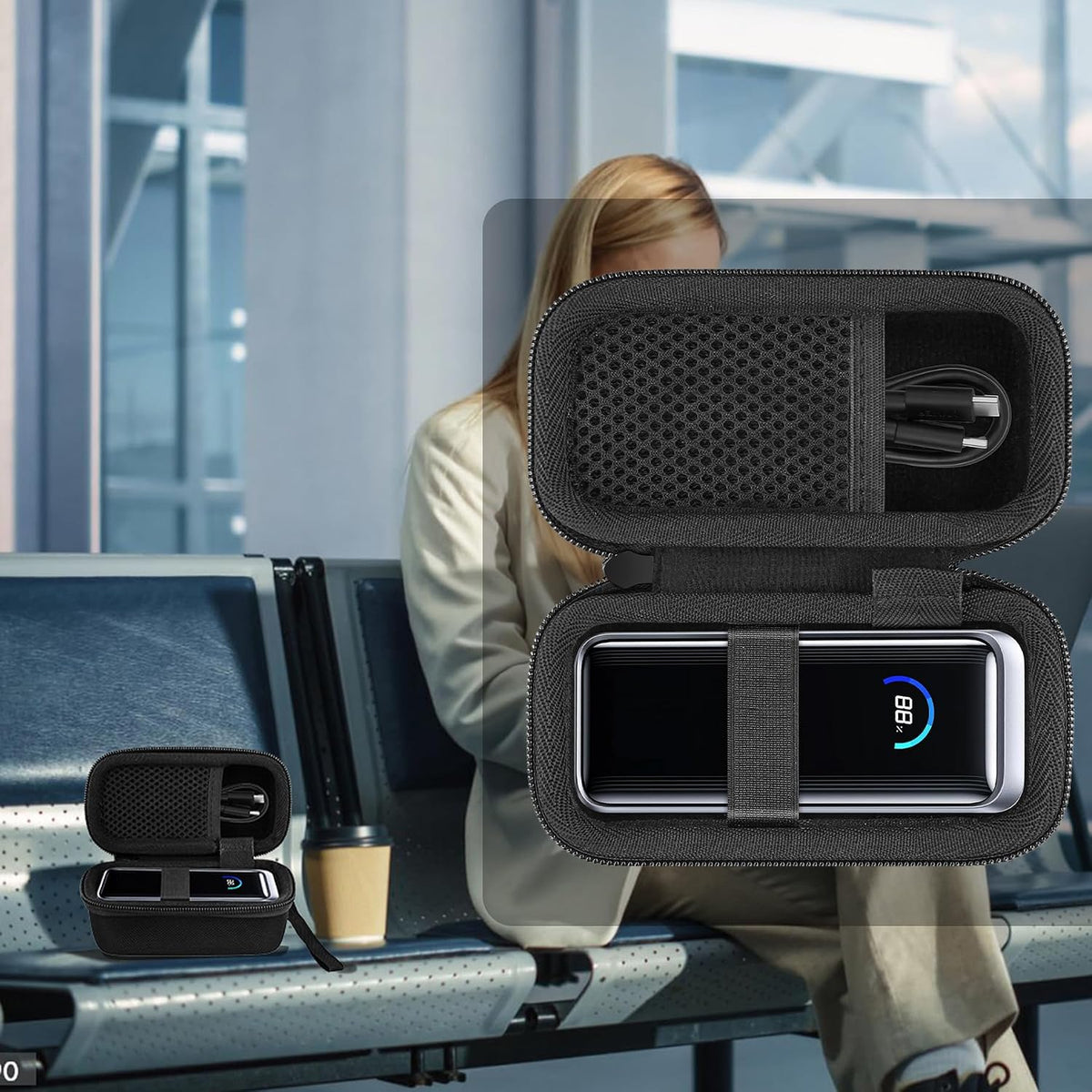 for Anker Prime 26,250mAh 300W Power Bank Hard Travel Case