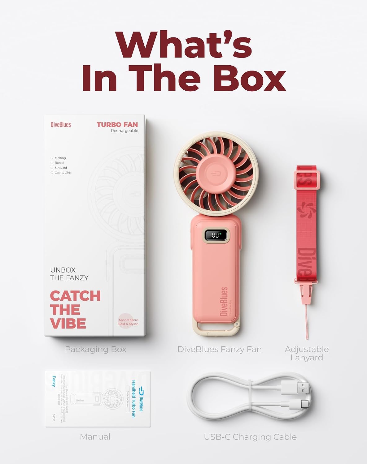 Portable Handheld Fan D6036 Cream