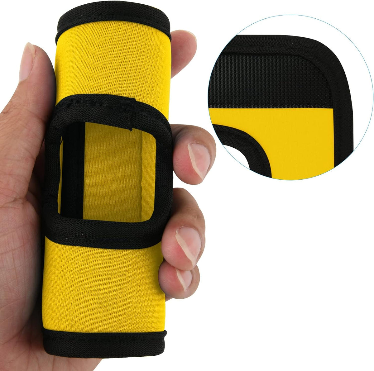 5 Pcs Neoprene Luggage Handle Wrap Soft Grip Handle Cover Luggage Identifier with Hollow Design for Push-Button Handle Trolley Handle and Travel Suitcase Trolley Case (Multi Color)