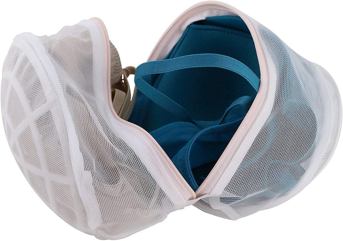 Premium Bra Wash Bag – Set of 3 Mesh Lingerie Laundry Bags for Delicates – Protects Bras, Underwear & Intimates in Washing Machine – Durable Zipper Closure – Regular Size