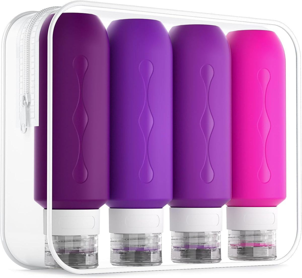 Gemice Travel Bottles for Toiletries, Tsa Approved, Travel Size Containers, BPA Free Leak Proof Tubs Refillable Liquid Accessories for Cometic Shampoo and Lotion Soap