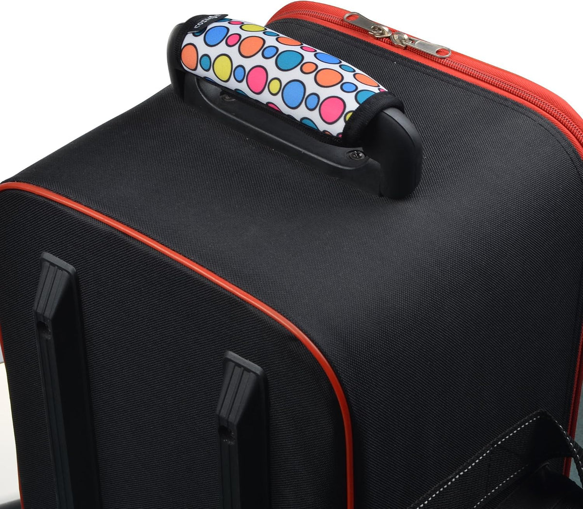2 Pcs Luggage Handle Wraps Soft Neoprene Grip Handle Cover Detachable Luggage Identifier for Luggage Suitcase Travel Bag Trolley Case Travel Accessories (Puzzle Pattern)