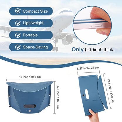 2pcs Portable Airplane Foot Rest for Air Travel Under Desk & Outdoor Stool