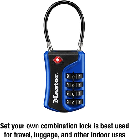 TSA Approved Combination Luggage Lock Assorted 4697EC3