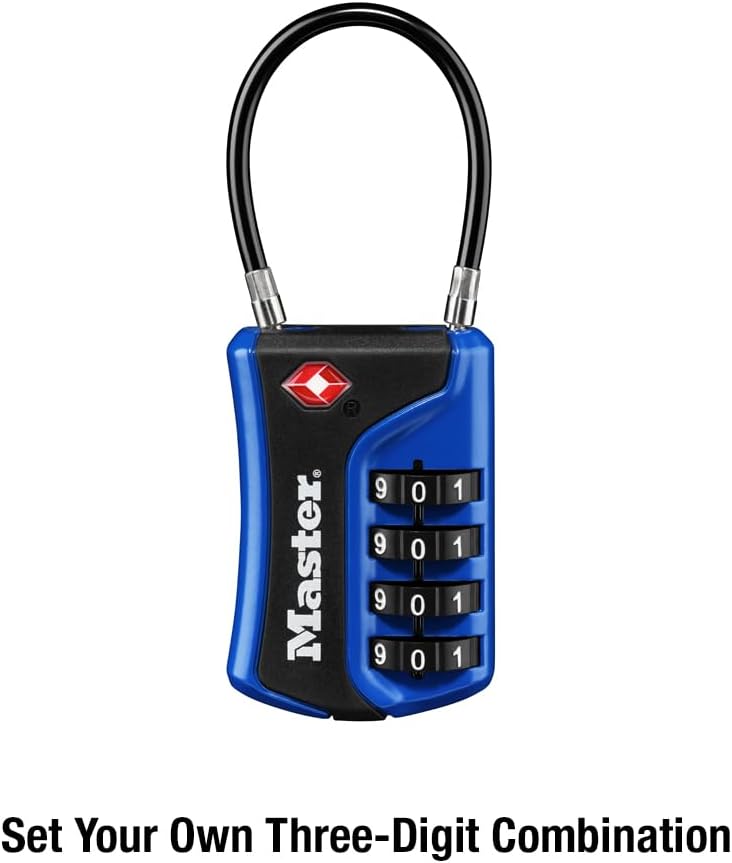 TSA Approved Combination Luggage Lock Assorted 4697EC3