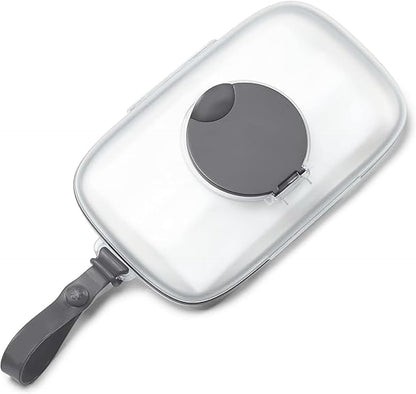 On-The-Go Wipes Dispenser, Grab & Go, Grey