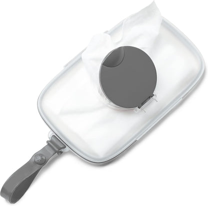 On-The-Go Wipes Dispenser, Grab & Go, Grey