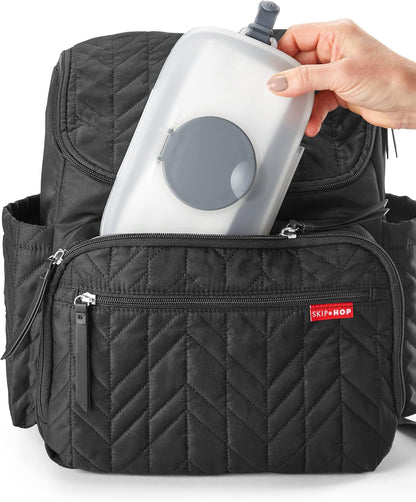 On-The-Go Wipes Dispenser, Grab & Go, Grey