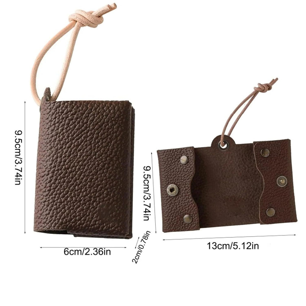 Pocket Tissue Holder, Facial Paper Storage Case Leather Tissue Pouch for Home and Travel