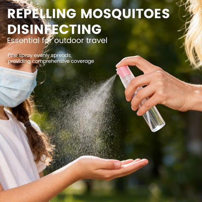 4 Pack Refillable Spray Bottle, Reversible Small Empty Spray Bottle with Fine Mist, Leak Proof - for Cleaning Solutions, Mosquito prevention, Face & Hair Mist - 4pk 1 OZ / 30 ML