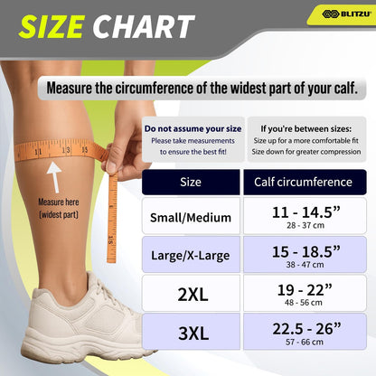 Calf Compression Sleeves, Footless Compression Socks for Men & Women