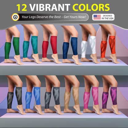 Calf Compression Sleeves, Footless Compression Socks for Men & Women
