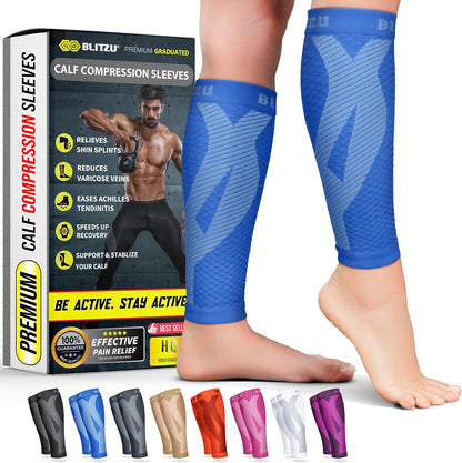 Calf Compression Sleeves, Footless Compression Socks for Men & Women