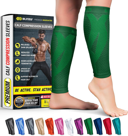 Calf Compression Sleeves, Footless Compression Socks for Men & Women