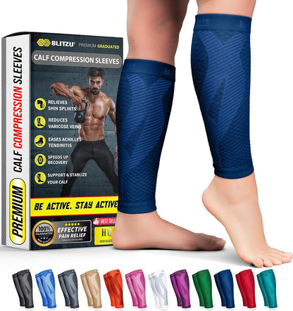 Calf Compression Sleeves, Footless Compression Socks for Men & Women