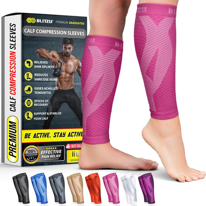 Calf Compression Sleeves, Footless Compression Socks for Men & Women