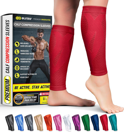 Calf Compression Sleeves, Footless Compression Socks for Men & Women