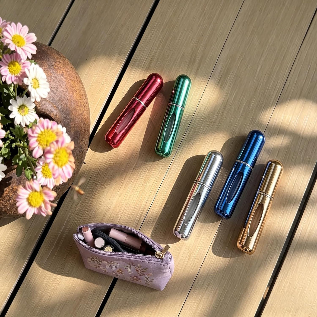 8 PCS Mini Perfume Travel Refillable, Perfume Atomizer, Refillable Perfume Bottle-5ml