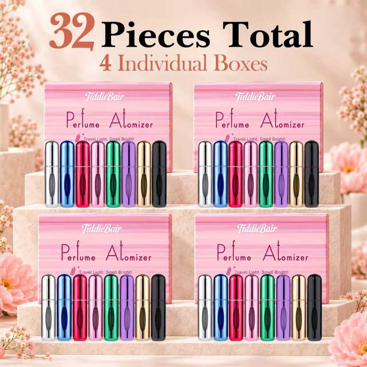 8 PCS Mini Perfume Travel Refillable, Perfume Atomizer, Refillable Perfume Bottle-5ml