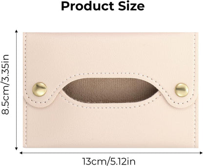 5.12"x3.35" Travel Tissue Holder, Purse Tissue Holder (Apricot)