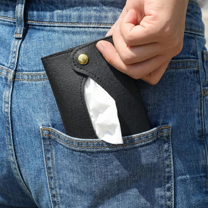 5.12"x3.35" Travel Tissue Holder, Purse Tissue Holder (Apricot)