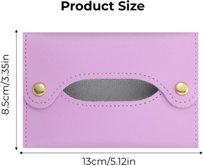 5.12"x3.35" Travel Tissue Holder, Purse Tissue Holder (Apricot)