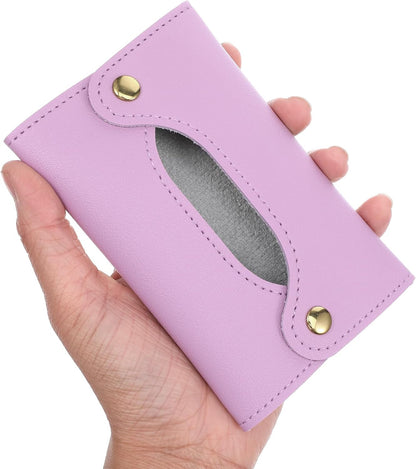 5.12"x3.35" Travel Tissue Holder, Purse Tissue Holder (Apricot)
