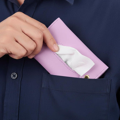 5.12"x3.35" Travel Tissue Holder, Purse Tissue Holder (Apricot)