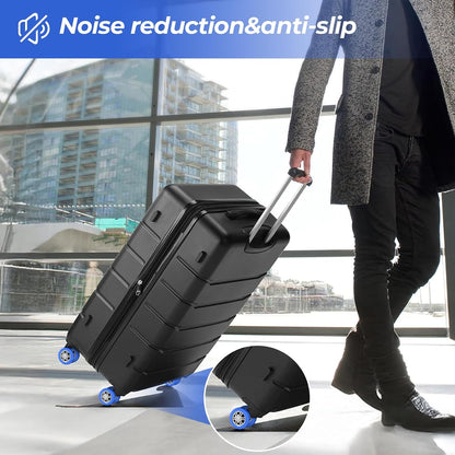 8 Pack Luggage Wheel Covers for Dual Spinner Wheels, Silicone Suitcase Wheel Protectors for 2.0"-2.4" Wheels, Noise Reducing & Anti-Scratch Tire Sleeves, Travel Accessories for Checked & Carry On