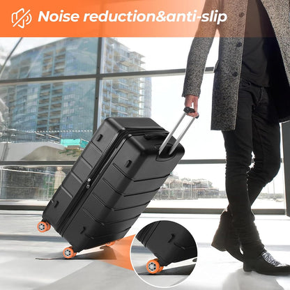8 Pack Luggage Wheel Covers for Dual Spinner Wheels, Silicone Suitcase Wheel Protectors for 2.0"-2.4" Wheels, Noise Reducing & Anti-Scratch Tire Sleeves, Travel Accessories for Checked & Carry On