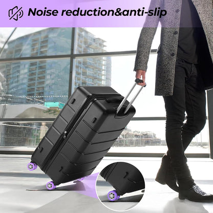 8 Pack Luggage Wheel Covers for Dual Spinner Wheels, Silicone Suitcase Wheel Protectors for 2.0"-2.4" Wheels, Noise Reducing & Anti-Scratch Tire Sleeves, Travel Accessories for Checked & Carry On