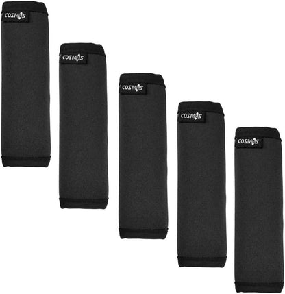 5 Pcs Black Color Comfort Neoprene Handle Wraps/Handle Grip/Luggage Identifier for Travel Bag Luggage Suitcase