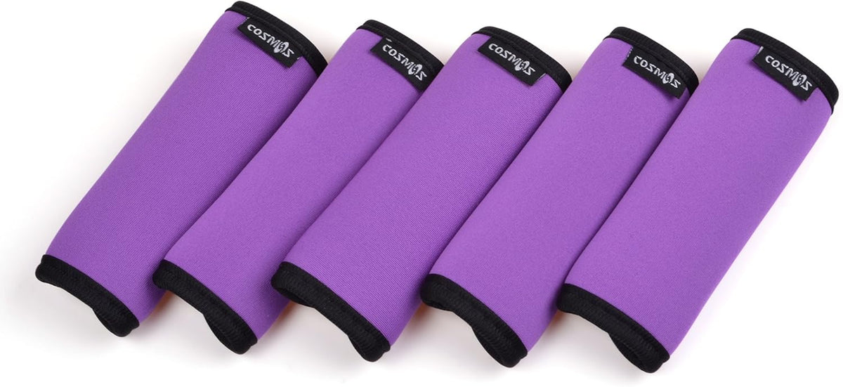 5 Pcs Black Color Comfort Neoprene Handle Wraps/Handle Grip/Luggage Identifier for Travel Bag Luggage Suitcase