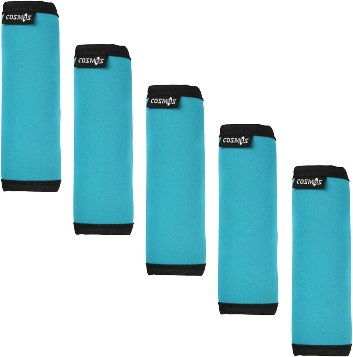 5 Pcs Black Color Comfort Neoprene Handle Wraps/Handle Grip/Luggage Identifier for Travel Bag Luggage Suitcase