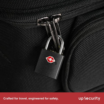 TSA Locks for Luggage with Keys, Travel Luggage Locks TSA Approved 4 Pack, Small Padlock with Key, Keyed Alike Mini Padlock for Suitcase, Backpack, Bag, Zipper, Case, Box, Small Locker