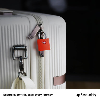TSA Locks for Luggage with Keys, Travel Luggage Locks TSA Approved 4 Pack, Small Padlock with Key, Keyed Alike Mini Padlock for Suitcase, Backpack, Bag, Zipper, Case, Box, Small Locker