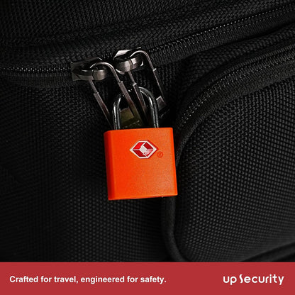 TSA Locks for Luggage with Keys, Travel Luggage Locks TSA Approved 4 Pack, Small Padlock with Key, Keyed Alike Mini Padlock for Suitcase, Backpack, Bag, Zipper, Case, Box, Small Locker
