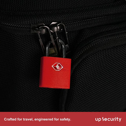 TSA Locks for Luggage with Keys, Travel Luggage Locks TSA Approved 4 Pack, Small Padlock with Key, Keyed Alike Mini Padlock for Suitcase, Backpack, Bag, Zipper, Case, Box, Small Locker