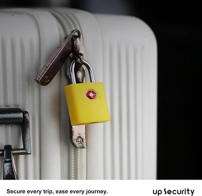 TSA Locks for Luggage with Keys, Travel Luggage Locks TSA Approved 4 Pack, Small Padlock with Key, Keyed Alike Mini Padlock for Suitcase, Backpack, Bag, Zipper, Case, Box, Small Locker