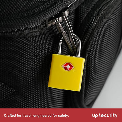 TSA Locks for Luggage with Keys, Travel Luggage Locks TSA Approved 4 Pack, Small Padlock with Key, Keyed Alike Mini Padlock for Suitcase, Backpack, Bag, Zipper, Case, Box, Small Locker