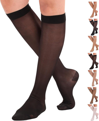 ABSOLUTE SUPPORT Sheer Womens Compression Socks 15-20 mmHg