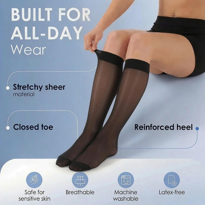 ABSOLUTE SUPPORT Sheer Womens Compression Socks 15-20 mmHg