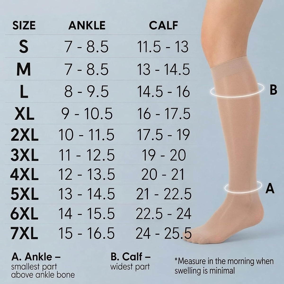 ABSOLUTE SUPPORT Sheer Womens Compression Socks 15-20 mmHg