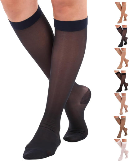 ABSOLUTE SUPPORT Sheer Womens Compression Socks 15-20 mmHg